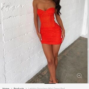 Outcast Women's Letisha Strapless Mini Dress